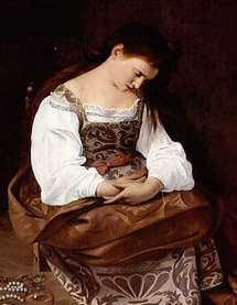 Мария Магдалина на картине Караваджо